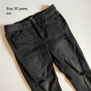 Size 30 Lularoe jeans, black distressed (97)
